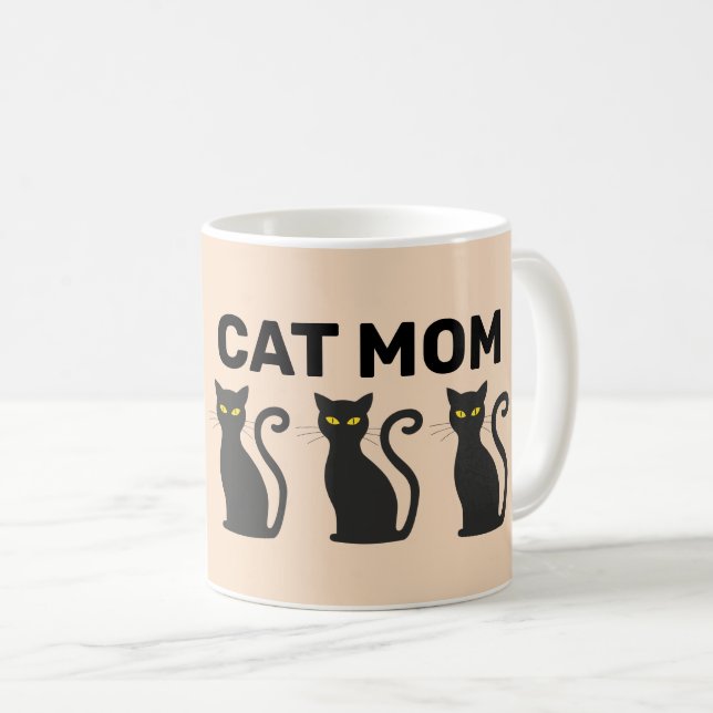 CAT MOM COFFEE MUGS (Front Right)