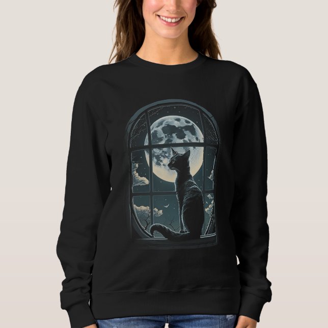 Cat Mom Cute Cat Motifs Cat Graphics Sweatshirt (Front)