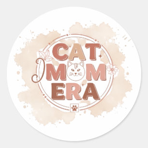 Cat Mom Era Trendy Sticker