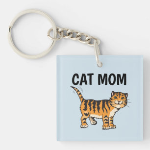 CAT MOM ginger Key Ring