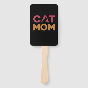 Cat Mom Hand Fan
