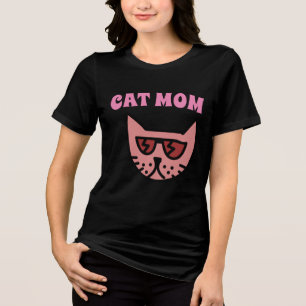 CAT MOM LADIES T-SHIRTS