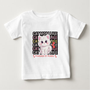 Cat Mom Life funny Baby T-Shirt