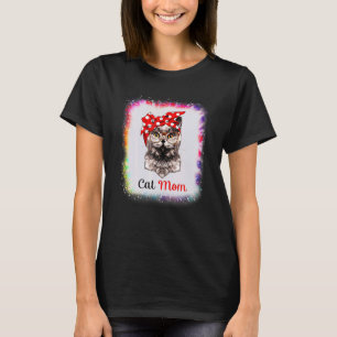 Cat Mom Love R Dad Boy Girl Ie Dye  Bleach Ed T-Shirt