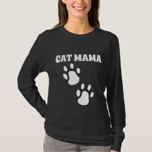 CAT MOM PAW PRINTS T-SHIRTS