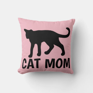 CAT MOM Pillows, Pink Cushion