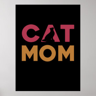 Cat Mom Poster