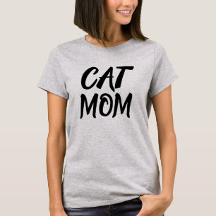 CAT MOM SIMPLE SCRIPT T-SHIRT