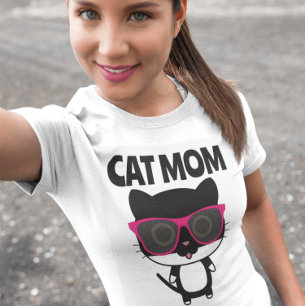 CAT MOM SUNGLASSSES COOL CAT T-shirts