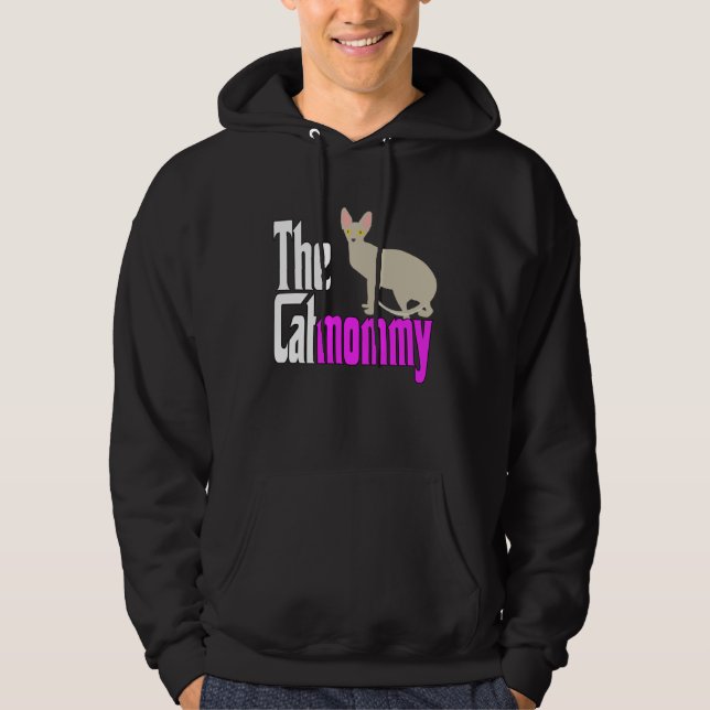Cat Mom The Catmother Crazy Cat Mother Kitty Mommy Hoodie (Front)