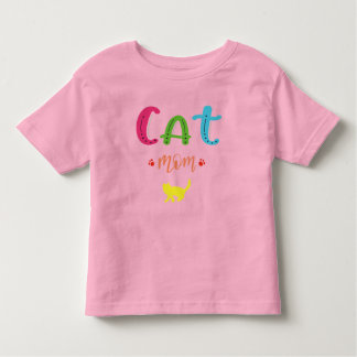 cat mom toddler T-Shirt