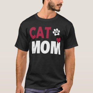 Cat Mom Vintage Distressed Design - Funny CT-Shirt T-Shirt