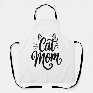 Cat Mom Whiskers and Ears Apron