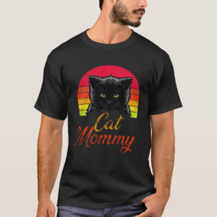 Cat Mommy Kitty Kitten  Mom Mama Mother s Day Retr T-Shirt