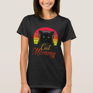 Cat Mommy Kitty Kitten  Mom Mama Mother s Day Retr T-Shirt