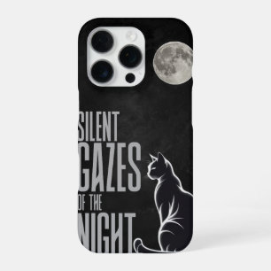 Cat & Moon Aesthetic iPhone Case” 16 Pro Case