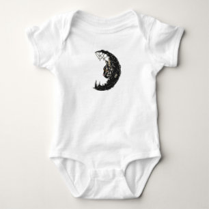 Cat Moon Baby Bodysuit