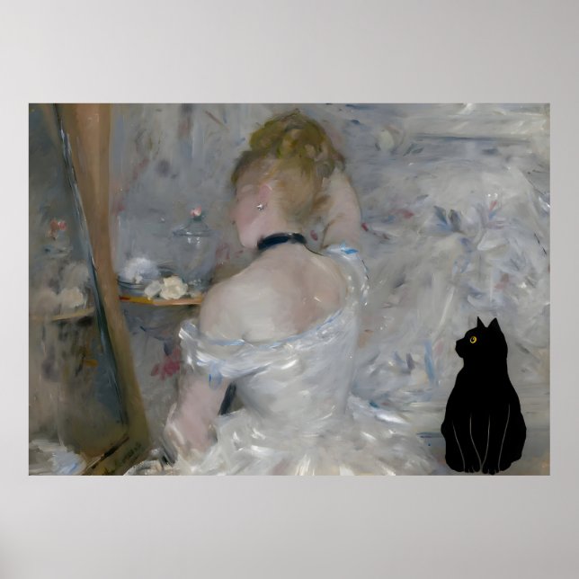 Cat  Morisot Woman at Her Toilette Pop Poster (Front)
