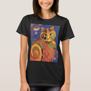 Cat moroccan mosaic kitty voices T-Shirt