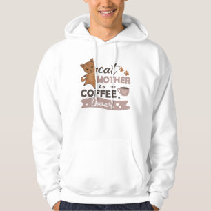 Cat Mother Coffee Lover Cute Cats Women Hoodie