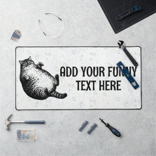 Cat Mother I Am But Skin and Bones For Cat Lover Desk Mat