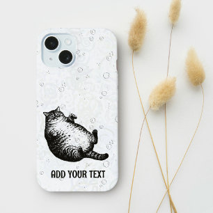 Cat Mother I Am But Skin and Bones For Cat Lover iPhone 15 Case