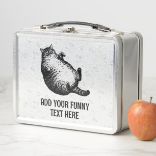 Cat Mother I Am But Skin and Bones For Cat Lover Metal Lunch Box