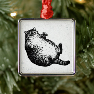 Cat Mother I Am But Skin and Bones For Cat Lover Metal Ornament