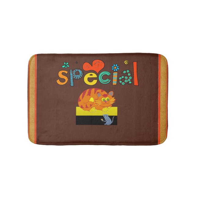 Cat & Mouse Bath Mat (Front)