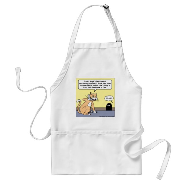 Cat & Mouse Dinnerware Funny Cartoon Gifts & Tees Standard Apron (Front)