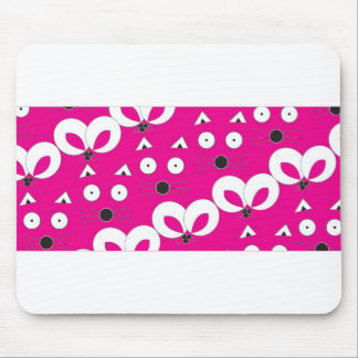 Cat Mouse Pattern Hot Pink Pad