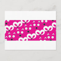 Cat Mouse Pattern Hot Pink