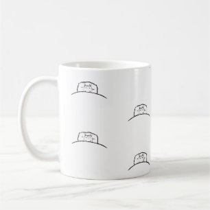 Cat mug, Cat in a bed mug, cat lover mug