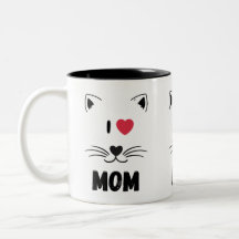 Cat mugs I love mum