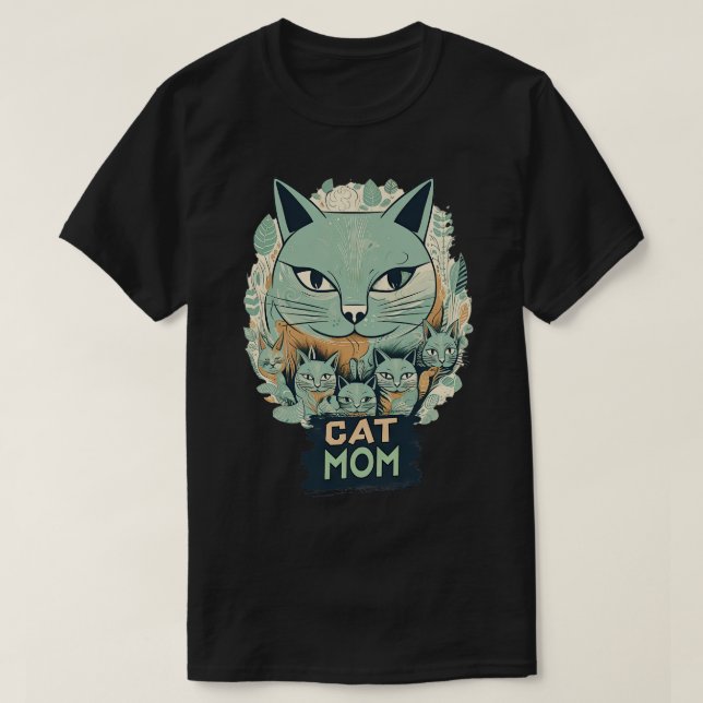 Cat Mum 2 T-Shirt (Design Front)