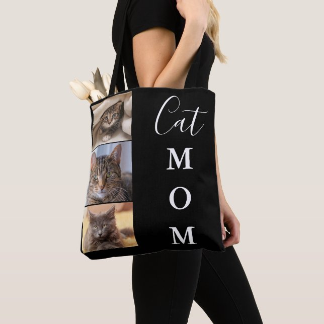 Cat Mum 3 Photo  Tote Bag (Close Up)