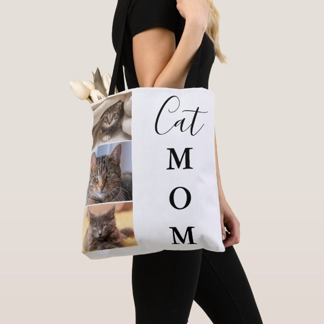 Cat Mum 3 Photo  Tote Bag (Close Up)