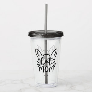 Cat Mum Acrylic Tumbler