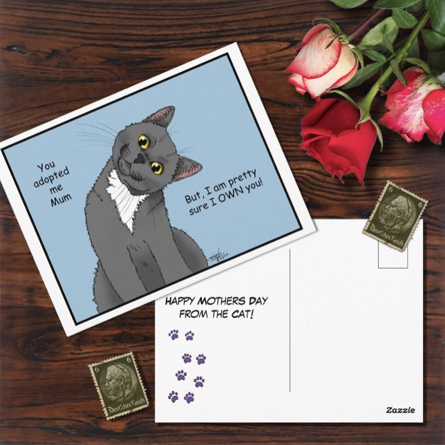 Cat Mum Adoption Postcard (Creator Uploaded)