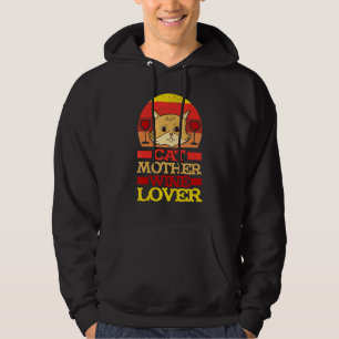 Cat Mum And Wine Wine Tasting Drinking Hoodie