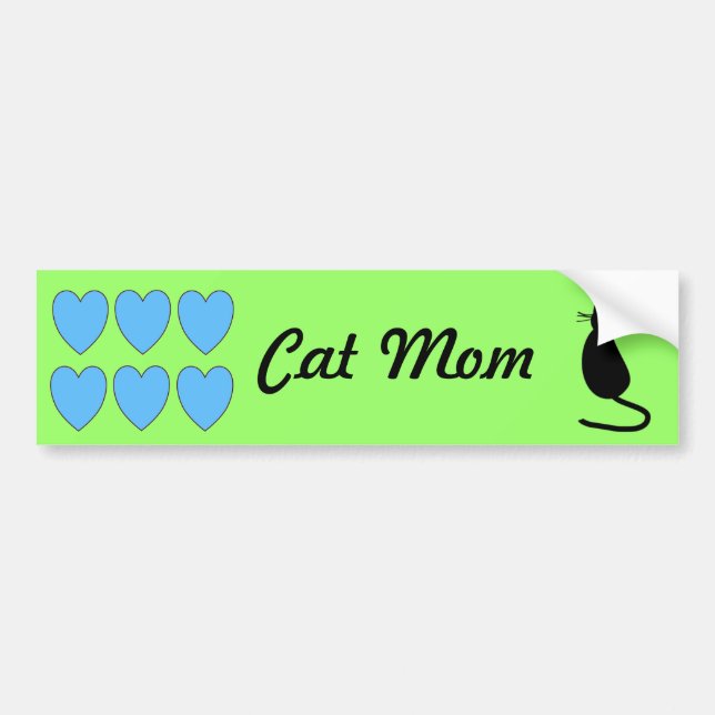 "Cat Mum" Bumper Sticker (Front)