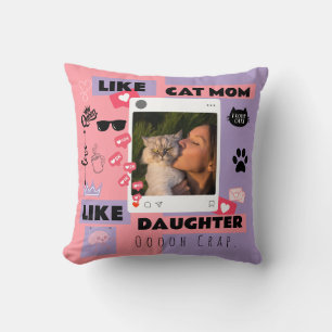 Cat Mum Cat Dad Pillow Gift For Cat Lovers