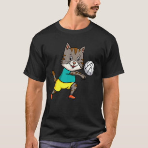 Cat Mum Cat Dad Volleyball Coach Spiker Kitten T-Shirt
