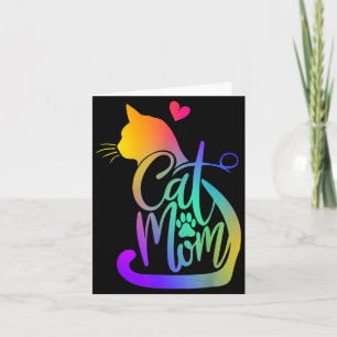 Cat Mum Cat Lover Cute Mother's Day Mama I Love My Card