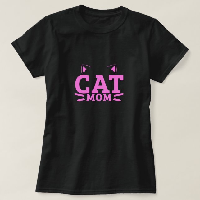 Cat Mum - Cat lover T-Shirt (Design Front)