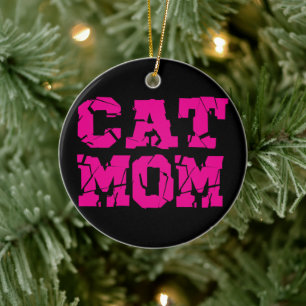 Cat Mum Ceramic Ornament