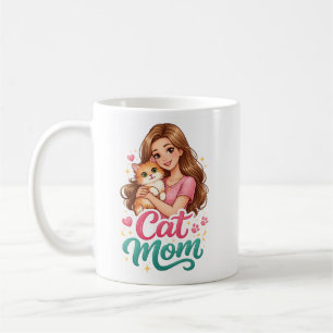 Cat Mum Coffee Mug – Cute Cat Lover Gift – Funny K