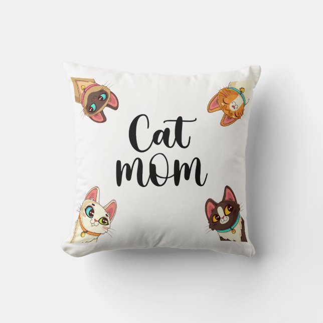 Cat Mum Cushion (Front)