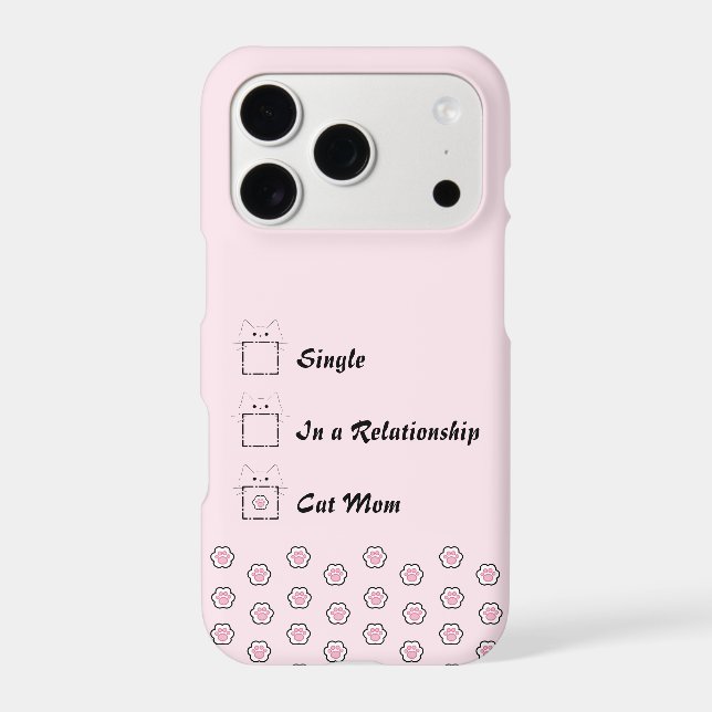 Cat Mum Cute Cat Paw Pink (Back)