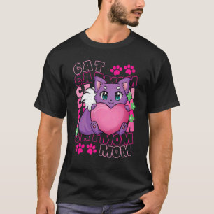 Cat Mum Cute Cat Paws Kitten Purrfectly Adoption T-Shirt